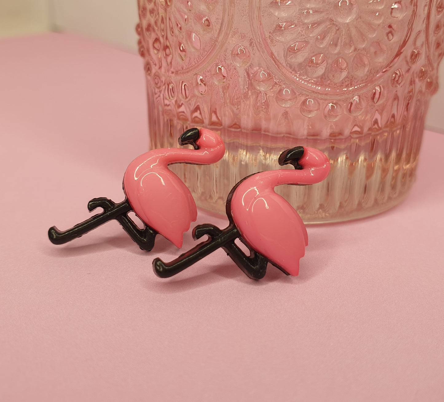 Flamingo Stud Earrings. Hypoallergenic, Nickel and Allergy Free Posts, Summer, Bird, Flamingo Lover Gift