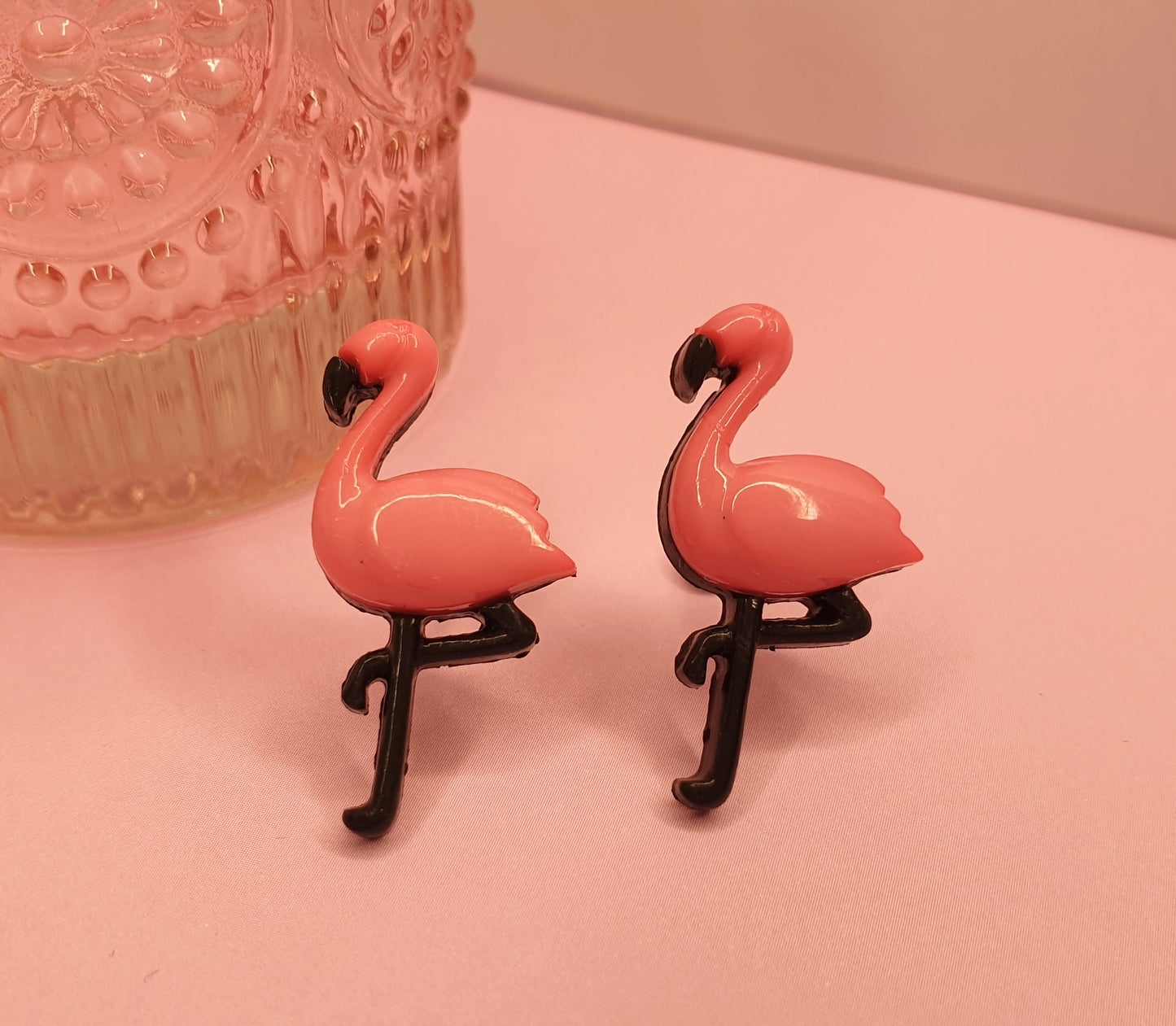 Flamingo Stud Earrings. Hypoallergenic, Nickel and Allergy Free Posts, Summer, Bird, Flamingo Lover Gift