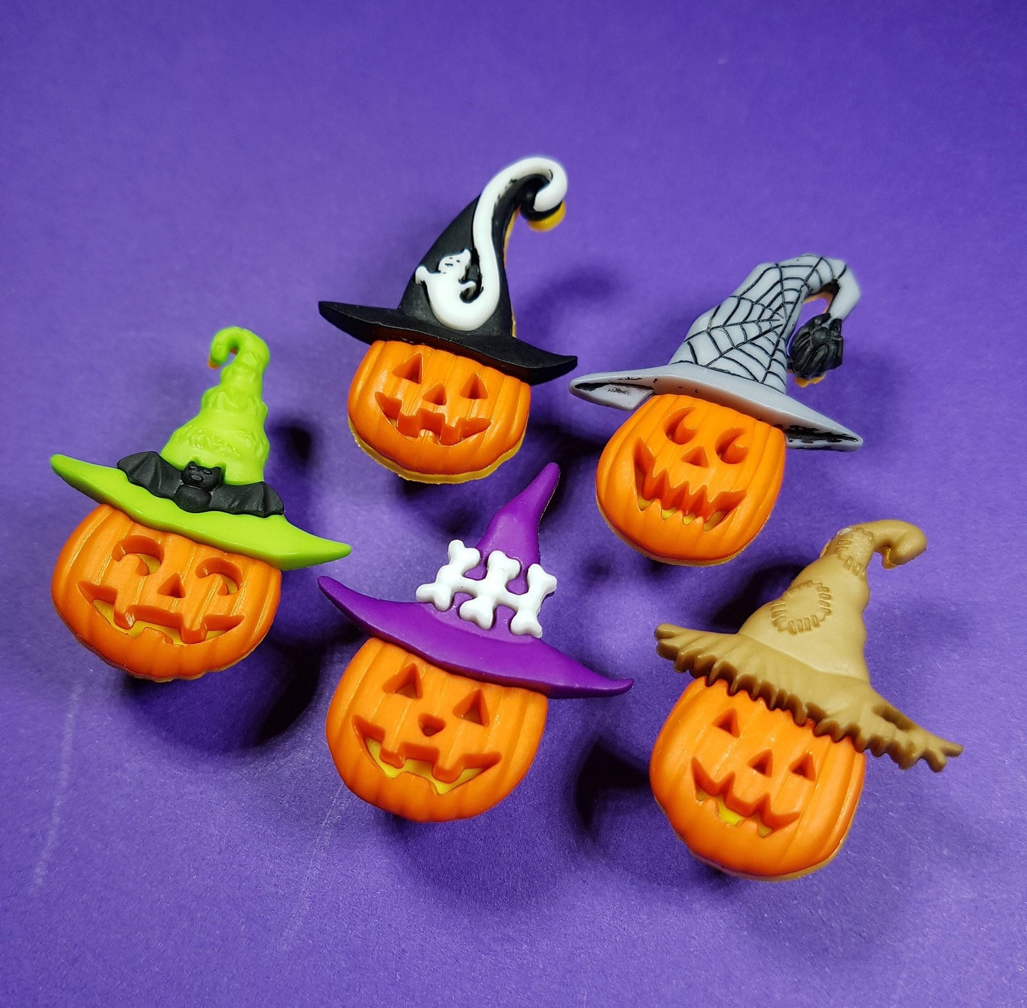 Jack - O'Lantern Pumpkin Pins. Halloween, Spooky, Lapel Pin, Hat Pin, Stocking Filler