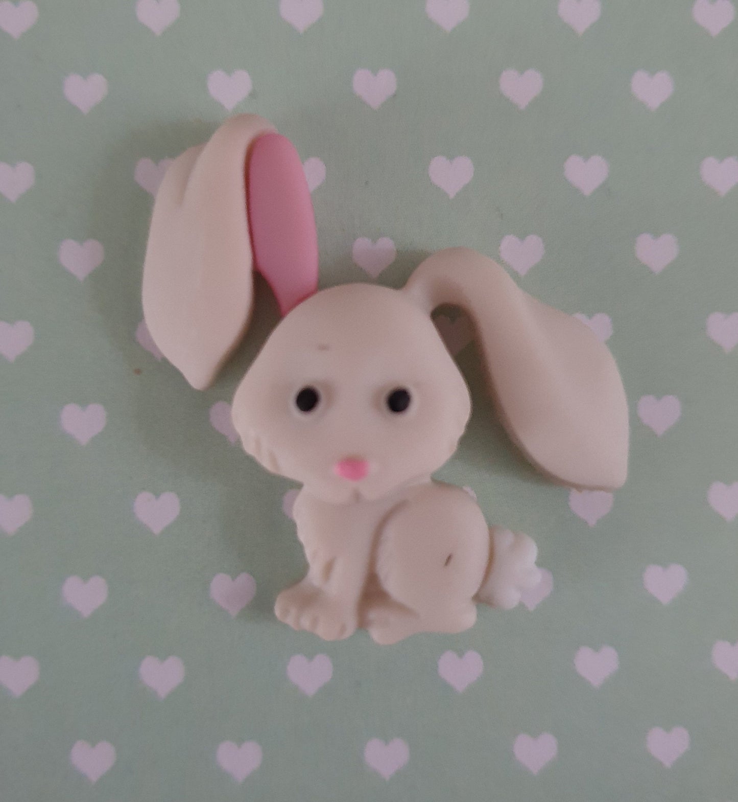 Cute Bunny Lapel Pin. Easter Rabbit, Lop, Pet, Gift