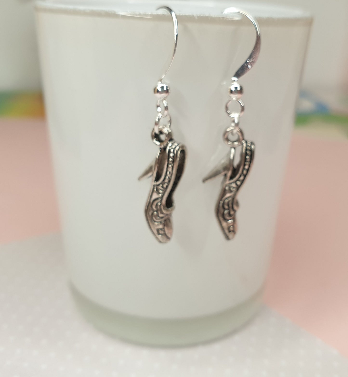 Dresses, Glasses or Shoes Earrings. Clothes, Clothing, Fashion, Sunglasses, Silver. Clip On, Hypoallergenic, Allergy, Lead, Nickel Free