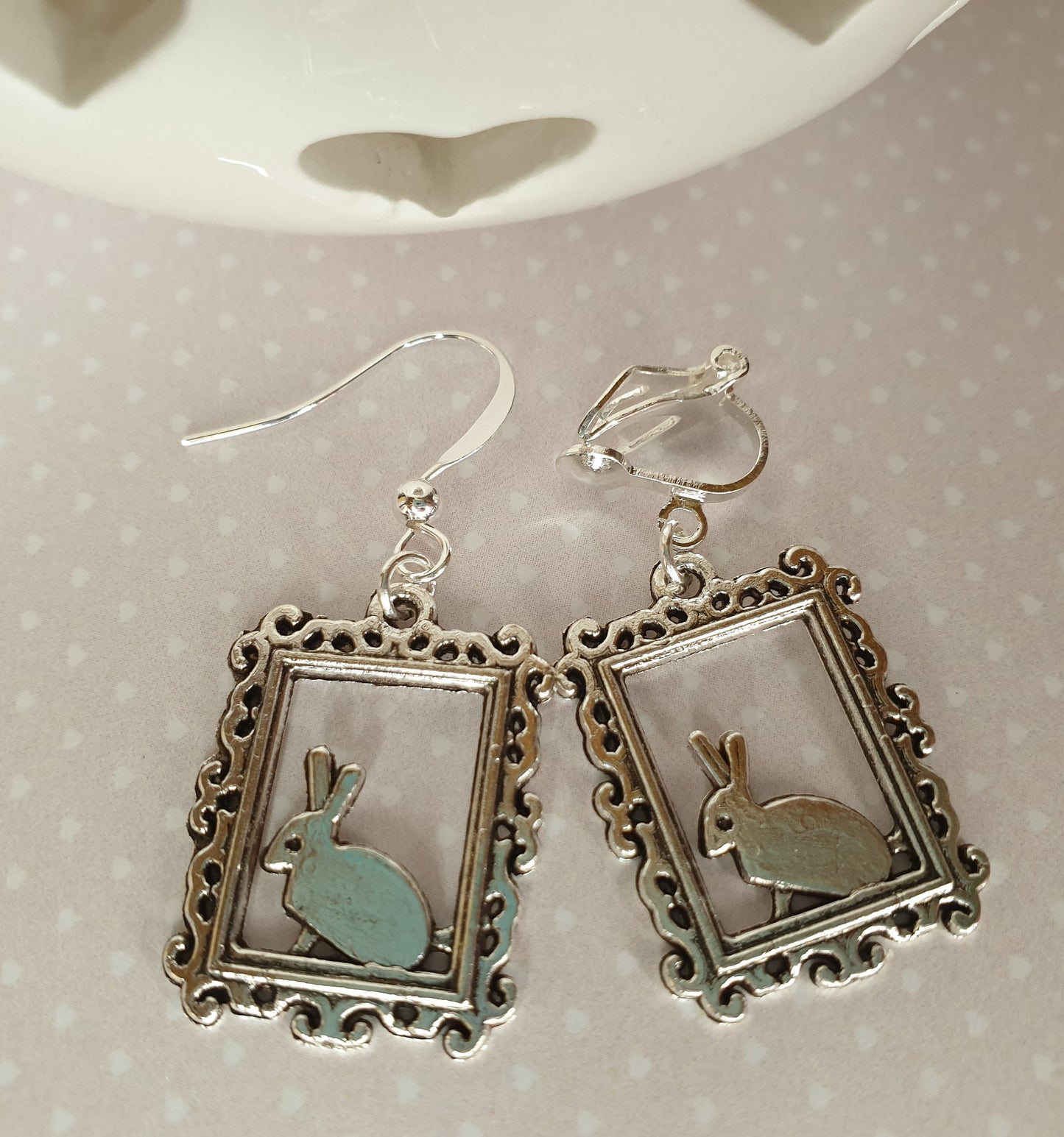 Guinea Pig /Cavy, Cat, Rabbit, Bunny, Mouse, Cats Drop Earrings, Clip Ons, Hypoallergenic, Allergy, Lead. Nickel Free, Mothers Day, Animal