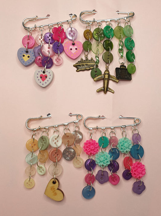 Pretty Kilt Pins, Bag Charm, Jacket Pin, Lapel Pin, Pin Badge, Custom Order, Pretty, Buttons, Charms, Brooch Mothers Day Gift