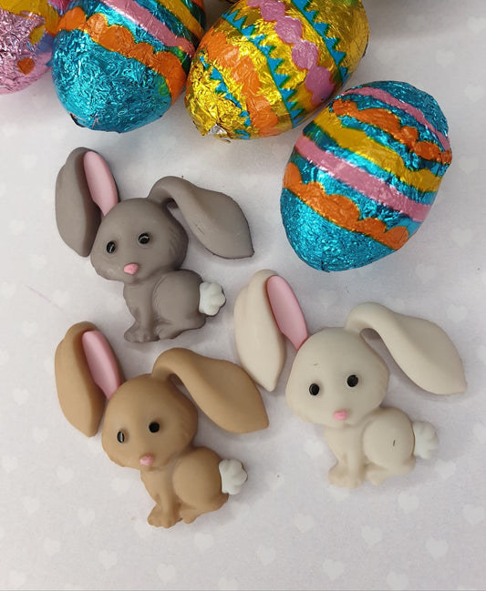 Cute Bunny Lapel Pin. Easter Rabbit, Lop, Pet, Gift