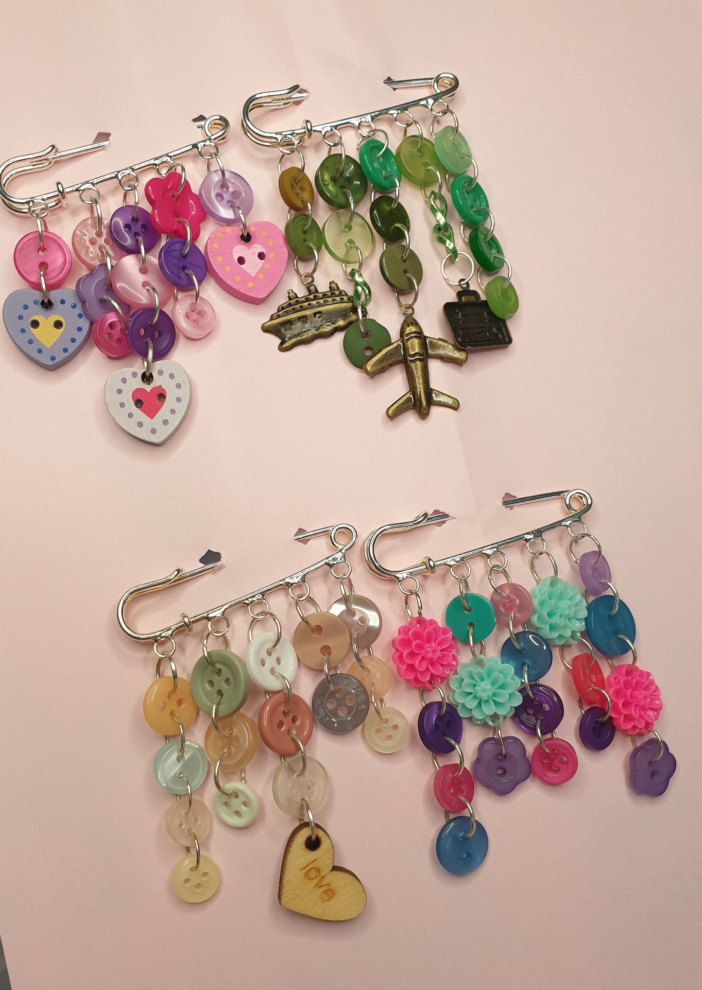 Pretty Kilt Pins, Bag Charm, Jacket Pin, Lapel Pin, Pin Badge, Custom Order, Pretty, Buttons, Charms, Brooch Mothers Day Gift