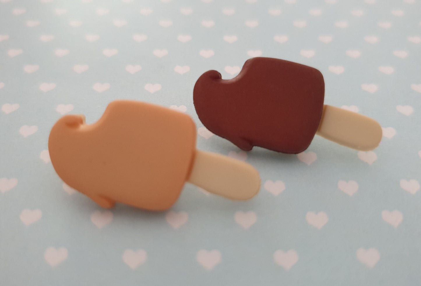 Mixed Ice Cream / Lolly Lapel Pins. Chocolate, Ice Pop, Popsicle, Cone.
